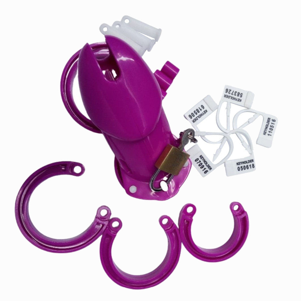 Cage de chasteté en plastique pour sissy