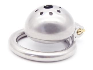 Tiny Seal Prison Keuschheitskäfig aus Stahl, 2,5 cm lang
