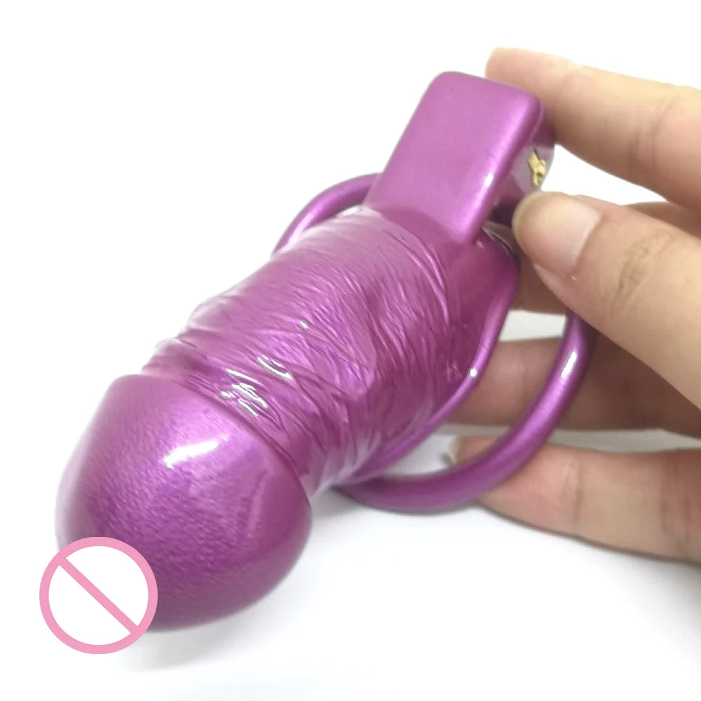Herrin Glänzender Penis-Keuschheitskäfig