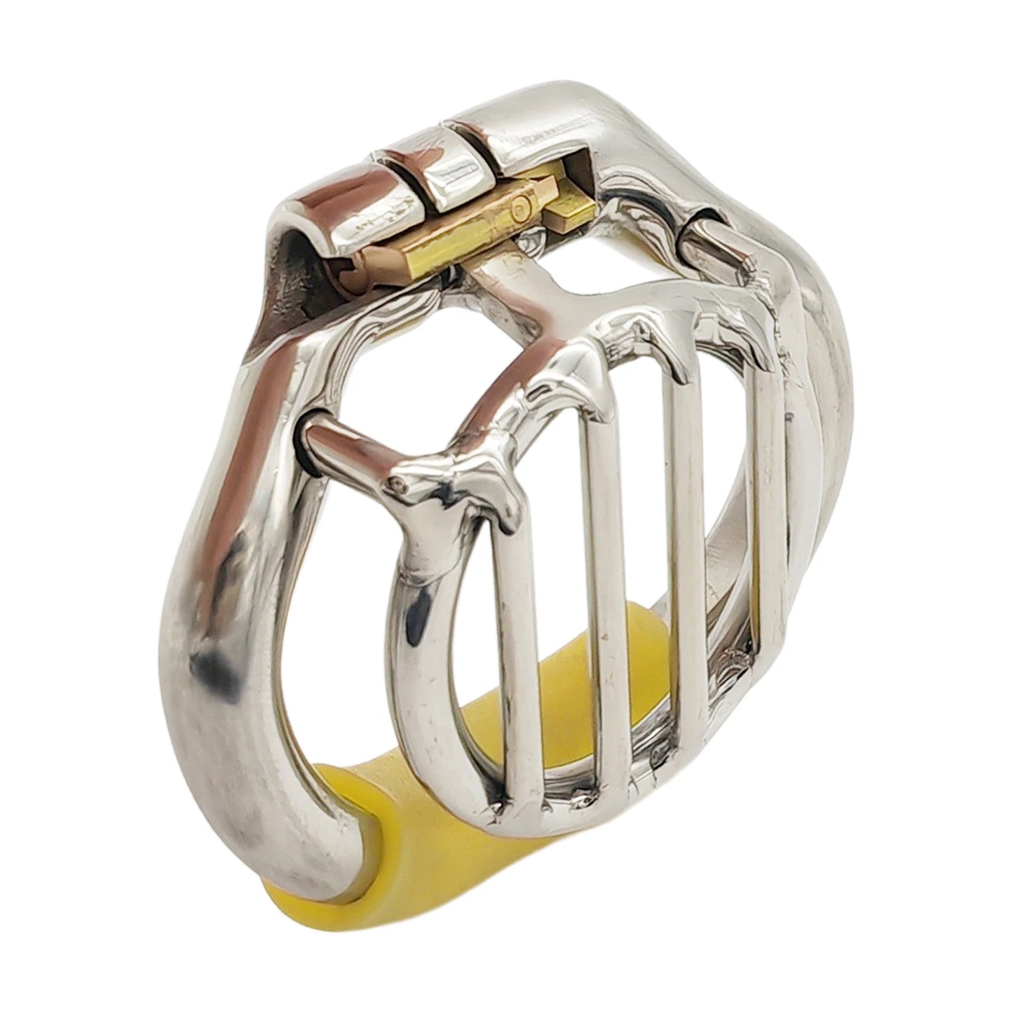 Dispositif de chasteté pour homme en acier inoxydable à cage plate le plus récent