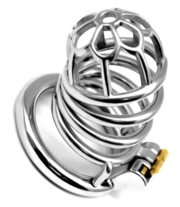 Langer Keuschheitskäfig aus Bullet-Stahl