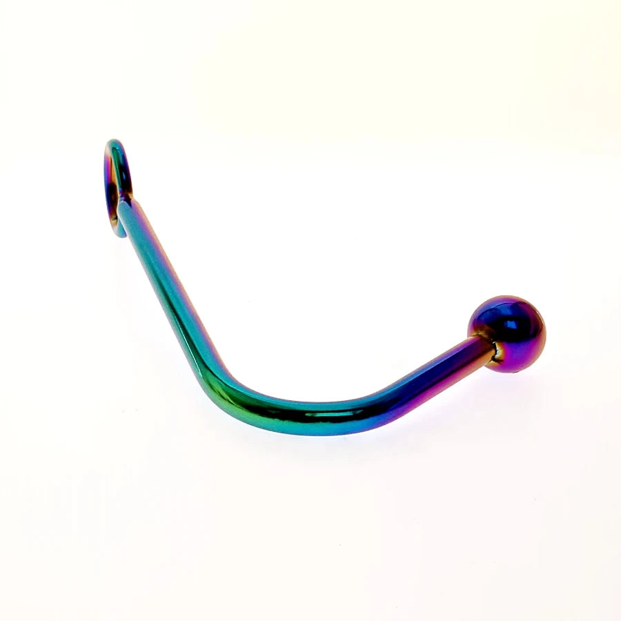 Crochet anal arc-en-ciel en acier inoxydable