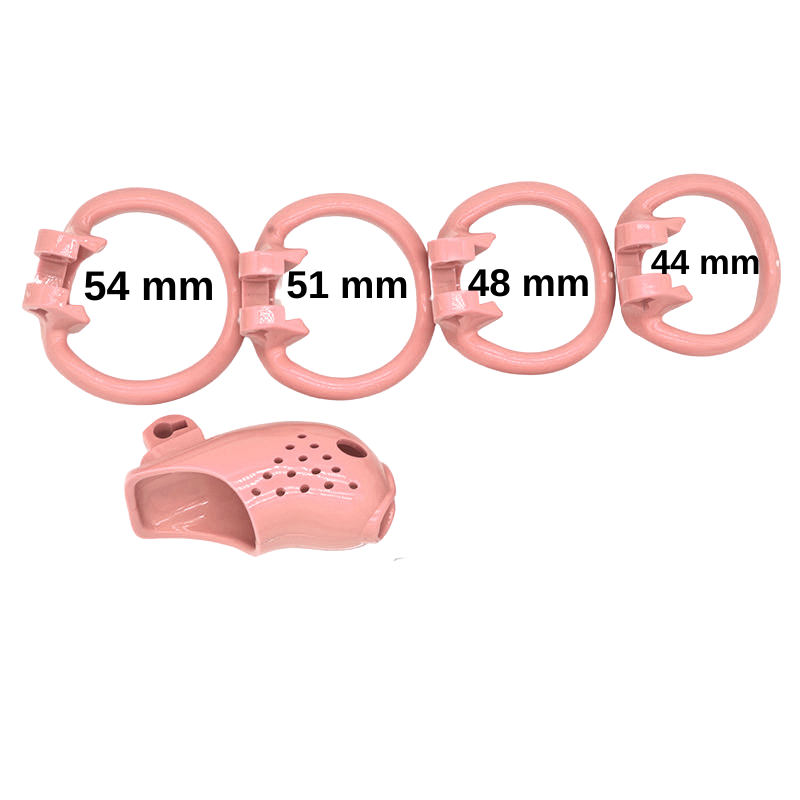 Sissy Prison - Cage de chasteté en plastique rose