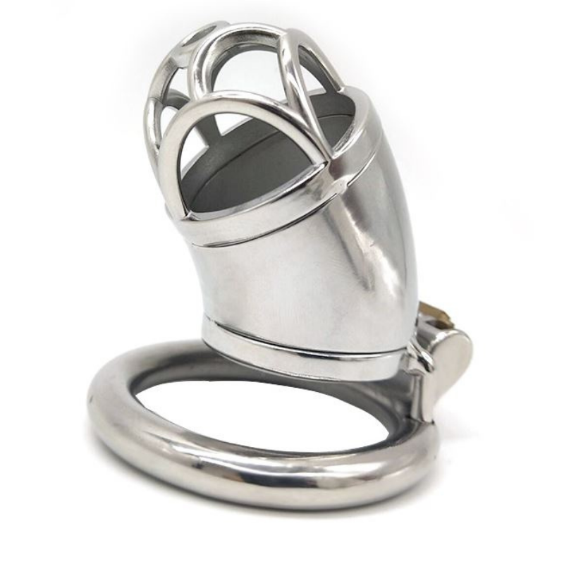 Iron Man langer Keuschheitskäfig aus Stahl (2,09 Zoll)