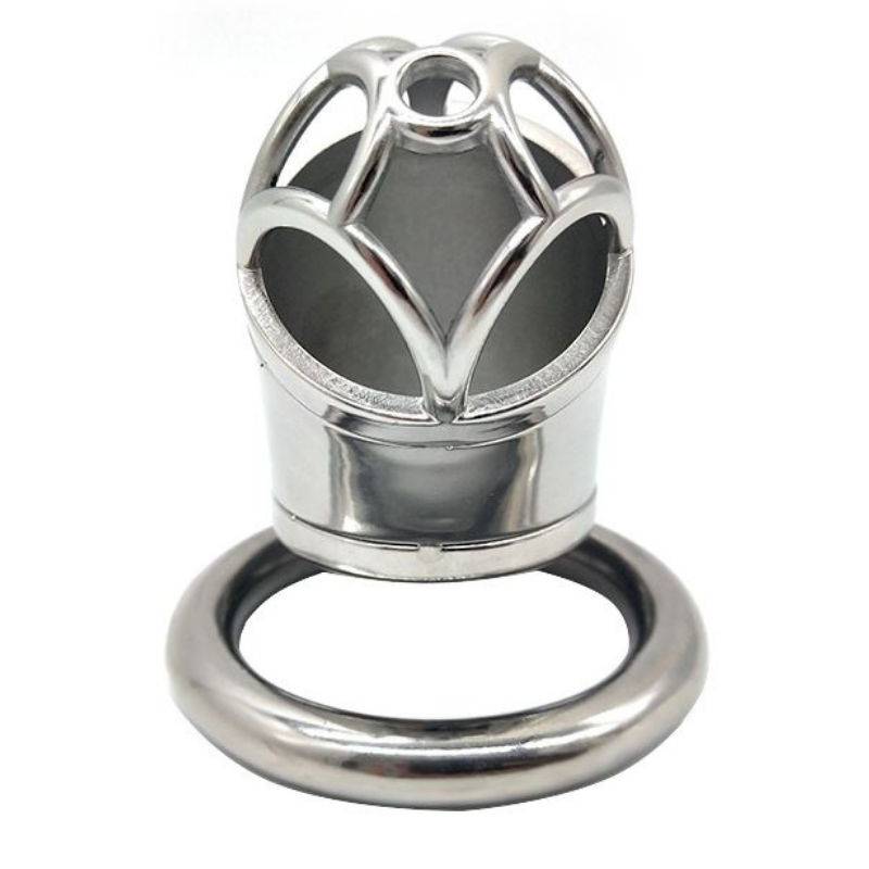 Iron Man langer Keuschheitskäfig aus Stahl (2,09 Zoll)