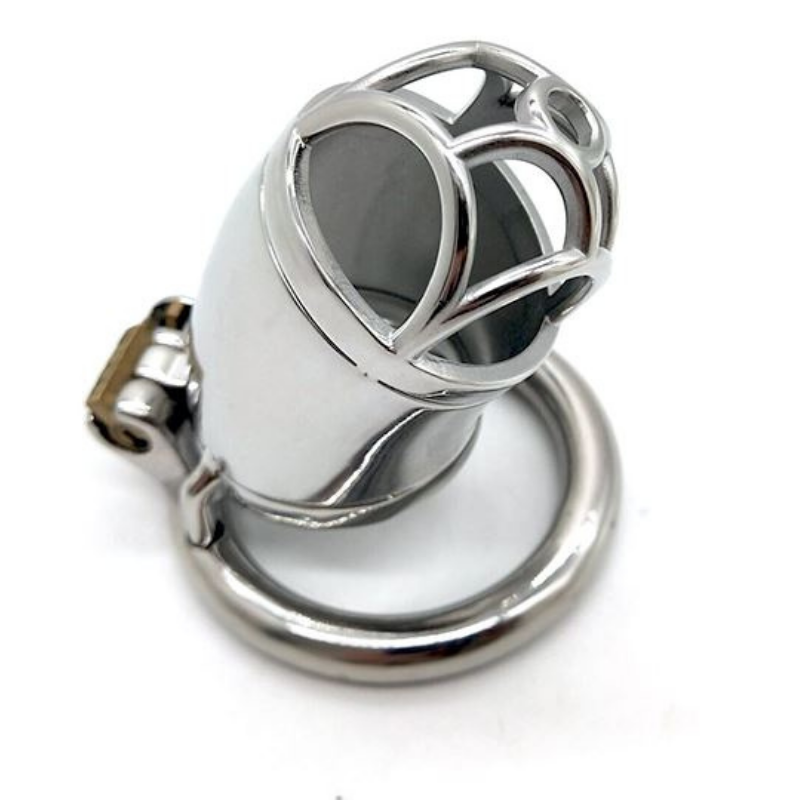 Iron Man langer Keuschheitskäfig aus Stahl (2,09 Zoll)
