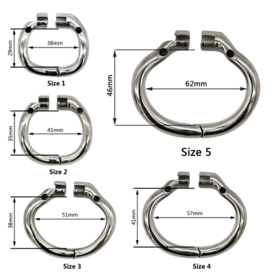 Keuschheitsgürtel aus Metall, 6 cm lang