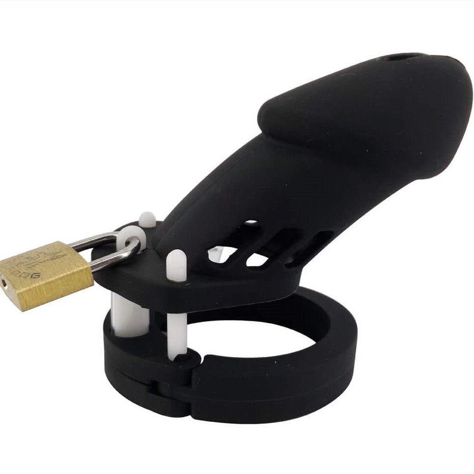 CB6000 Silicone Chastity Cage Black