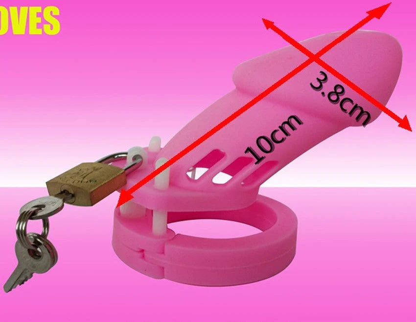 Cage de chasteté en silicone CB6000 Perverse Pink