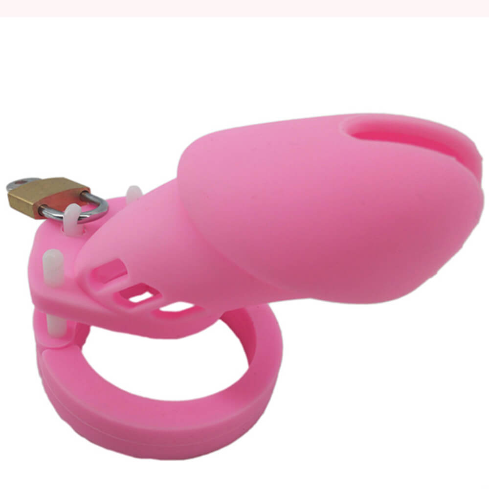 Cage de chasteté en silicone CB6000 Perverse Pink