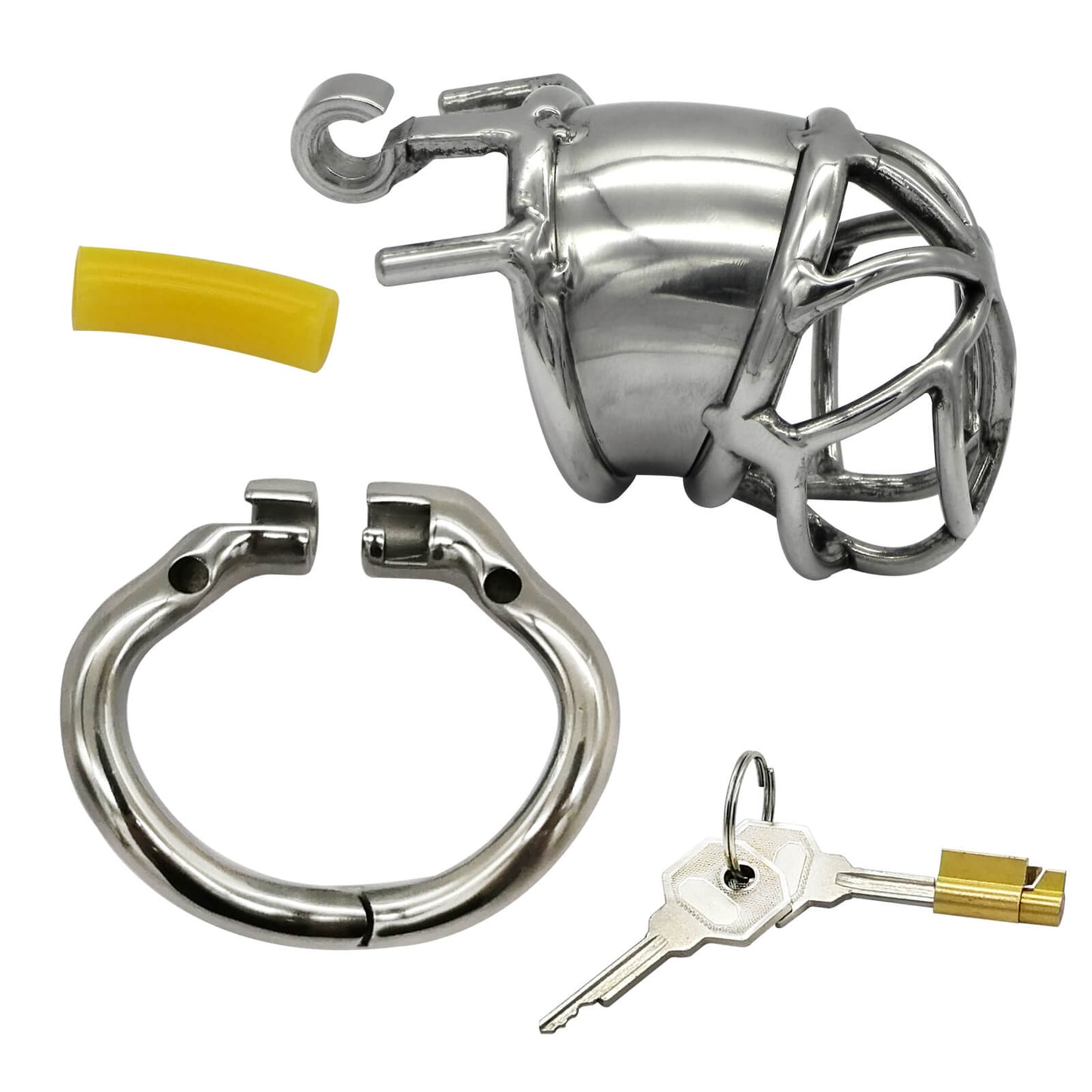 Peniskäfig mit Stealth-Lock-System aus Edelstahl