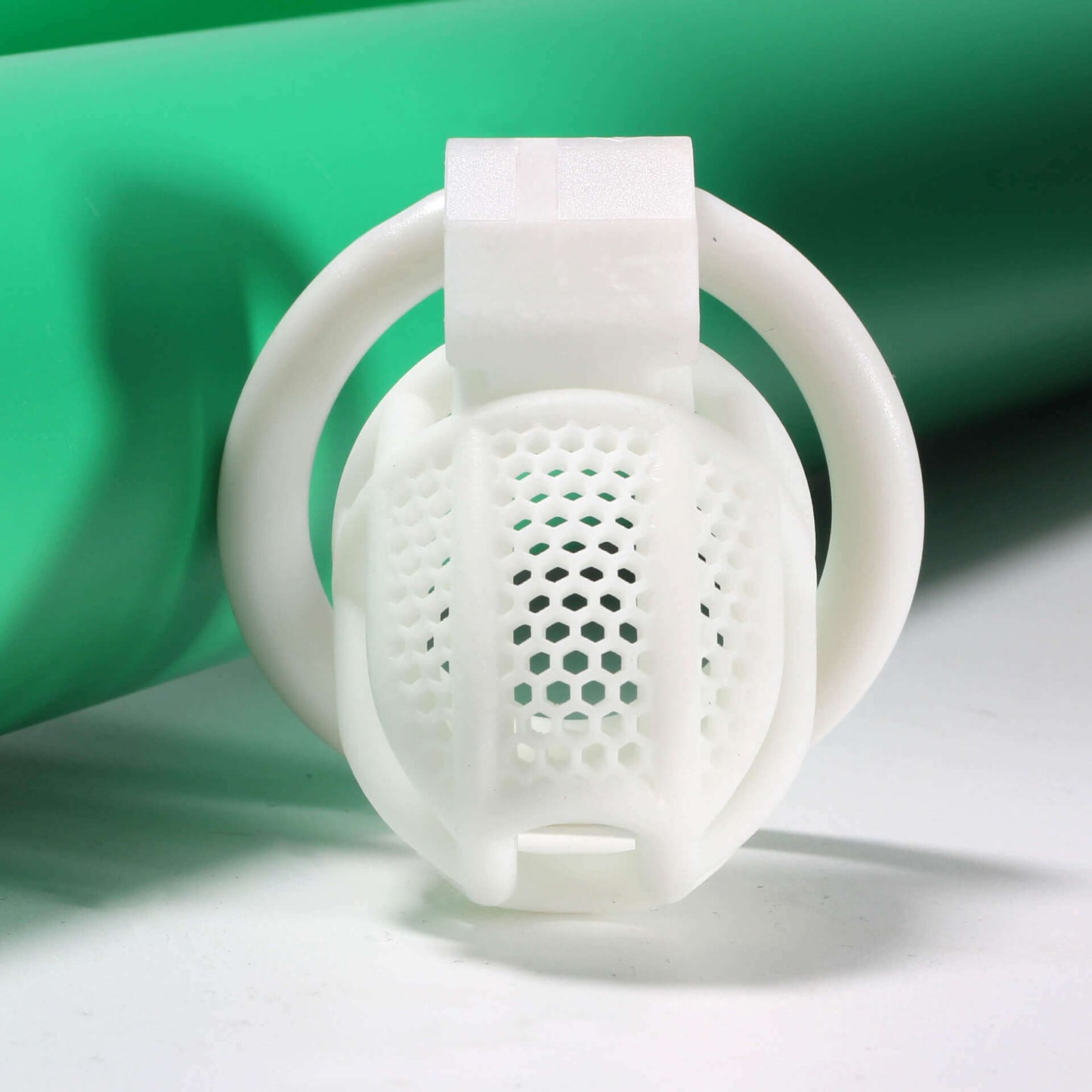 Mini dispositif de chasteté en nid d'abeille avec 4 anneaux