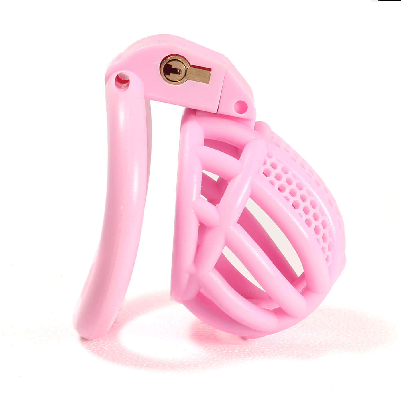 Mini dispositif de chasteté en nid d'abeille avec 4 anneaux