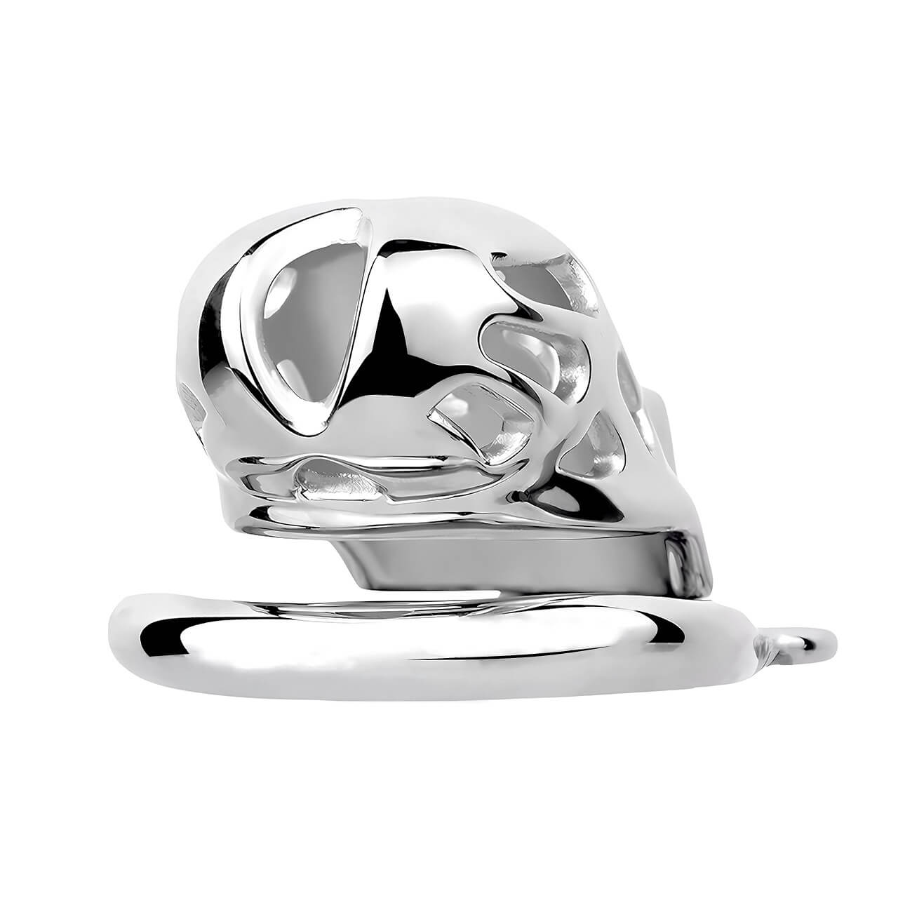 Cage de chasteté en acier inoxydable pour homme Cobra