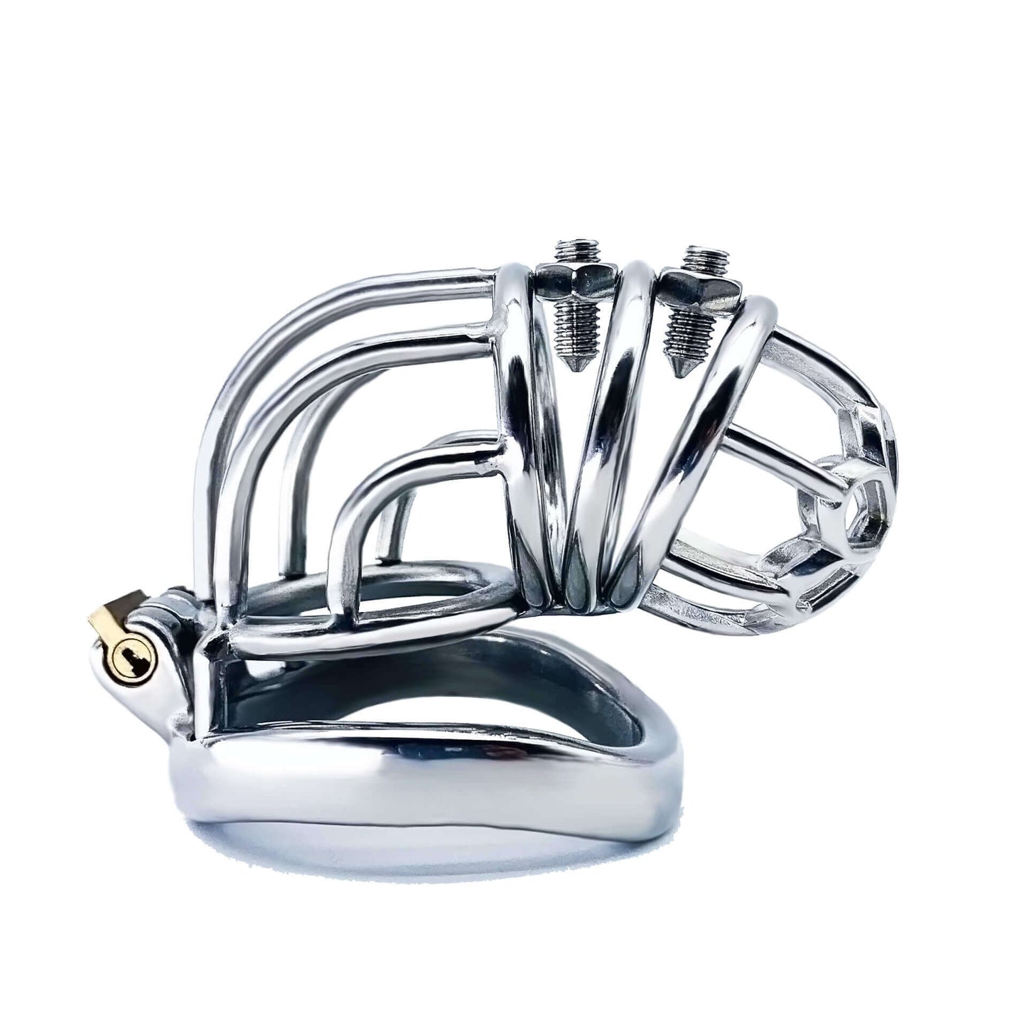 Cage de chasteté spéciale en acier inoxydable avec pointes