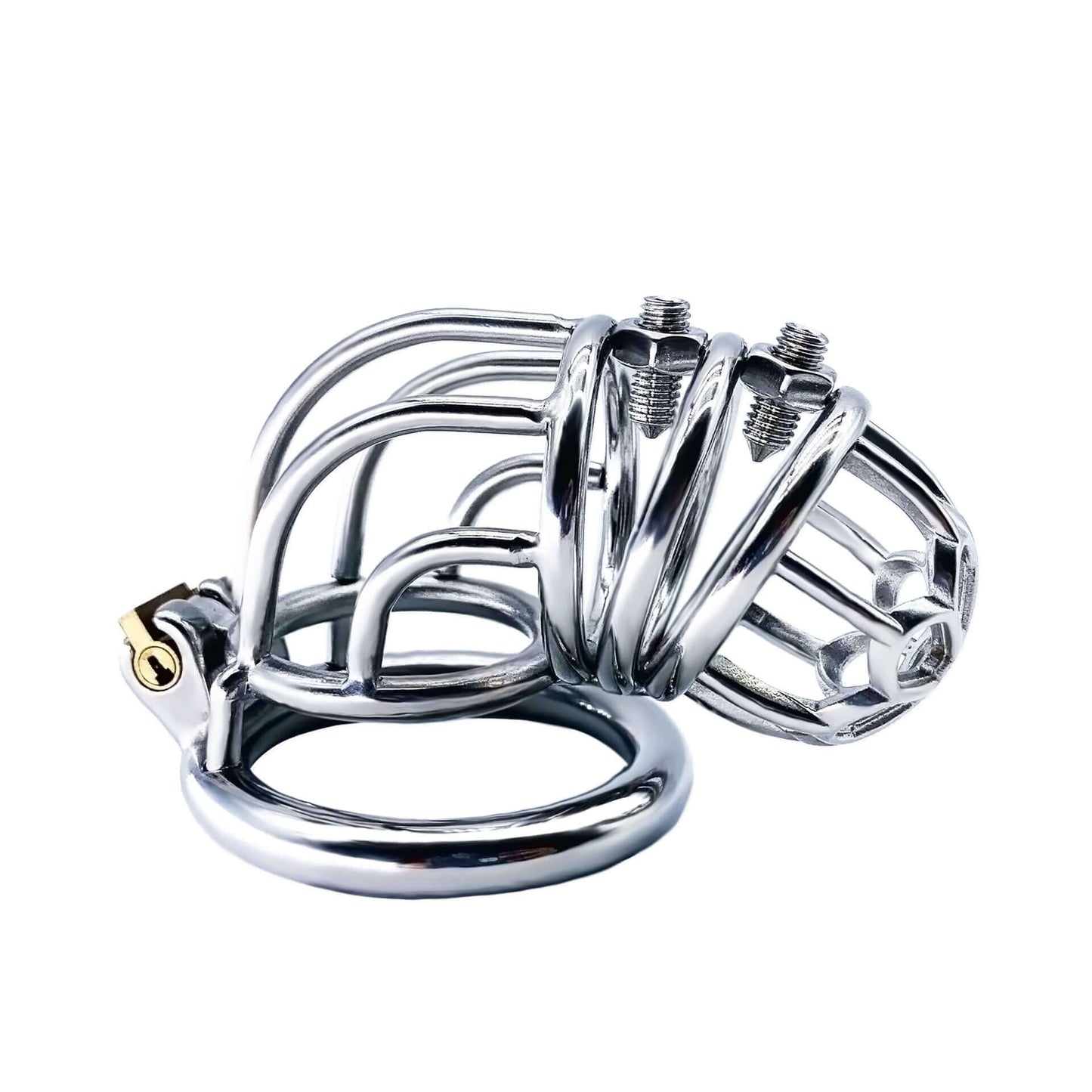 Cage de chasteté spéciale en acier inoxydable avec pointes