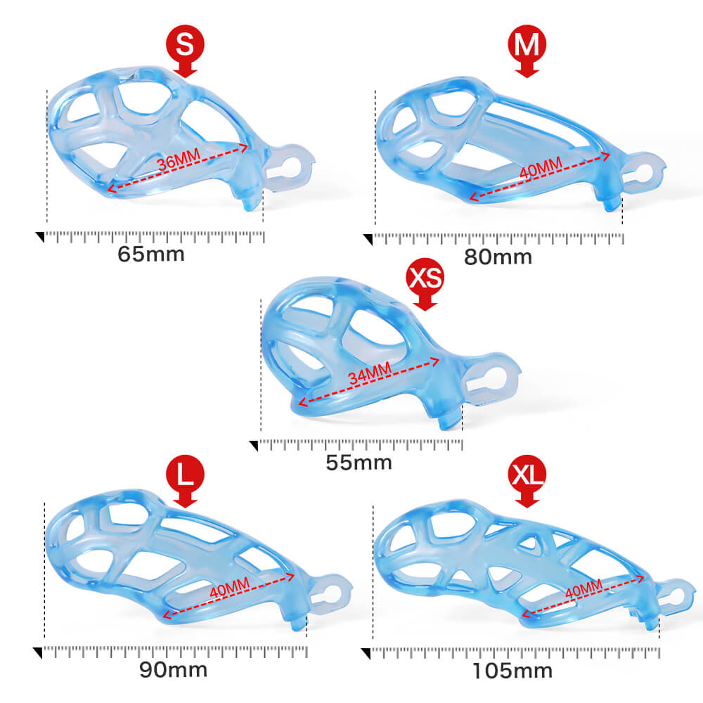 Desigh Ice Vision Blue Cobra Keuschheitskäfig