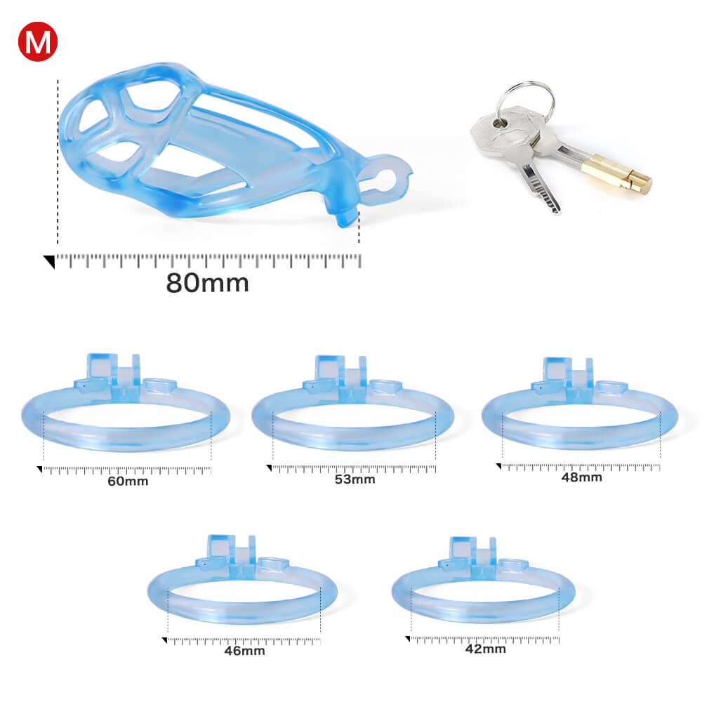 Desigh Ice Vision Blue Cobra Keuschheitskäfig