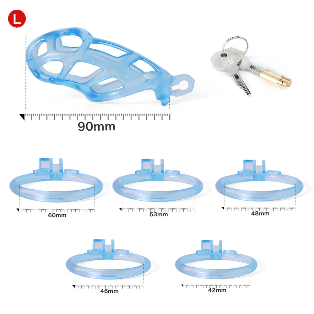 Desigh Ice Vision Blue Cobra Keuschheitskäfig