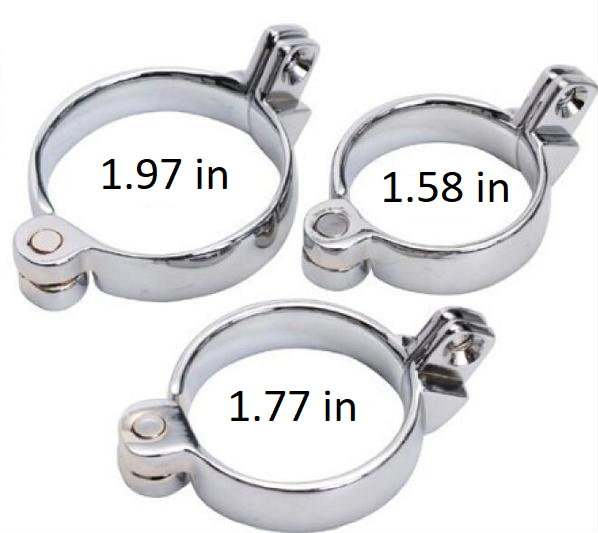 Peniskäfig aus Metall, 4,5 cm lang