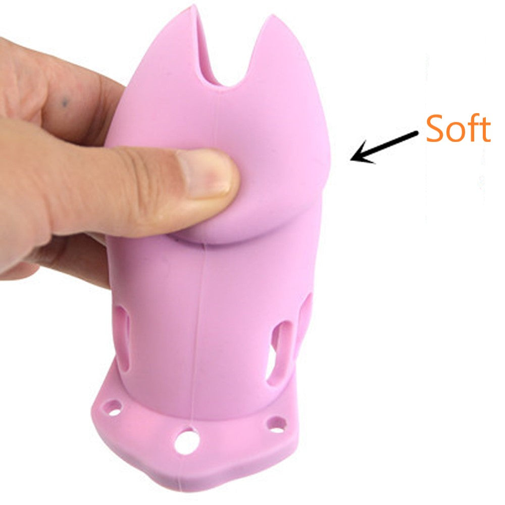 Cage de chasteté en silicone CB6000 rose
