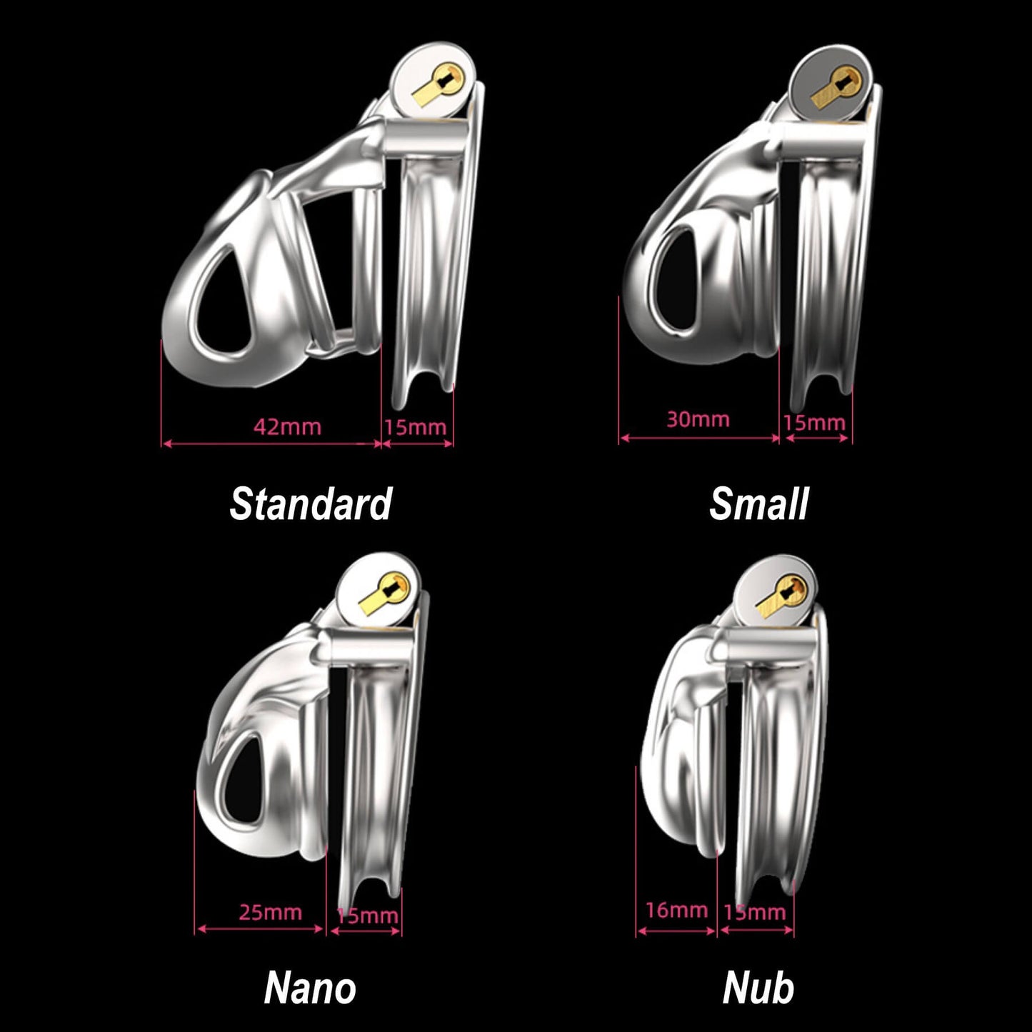 Nano Edelstahl Python V7.0 Keuschheitskäfig