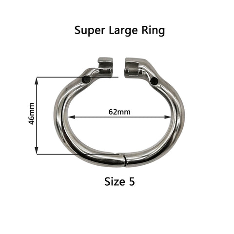 Ergonomisches Keuschheitsgerät für Männer mit Stealth Lock aus Edelstahl