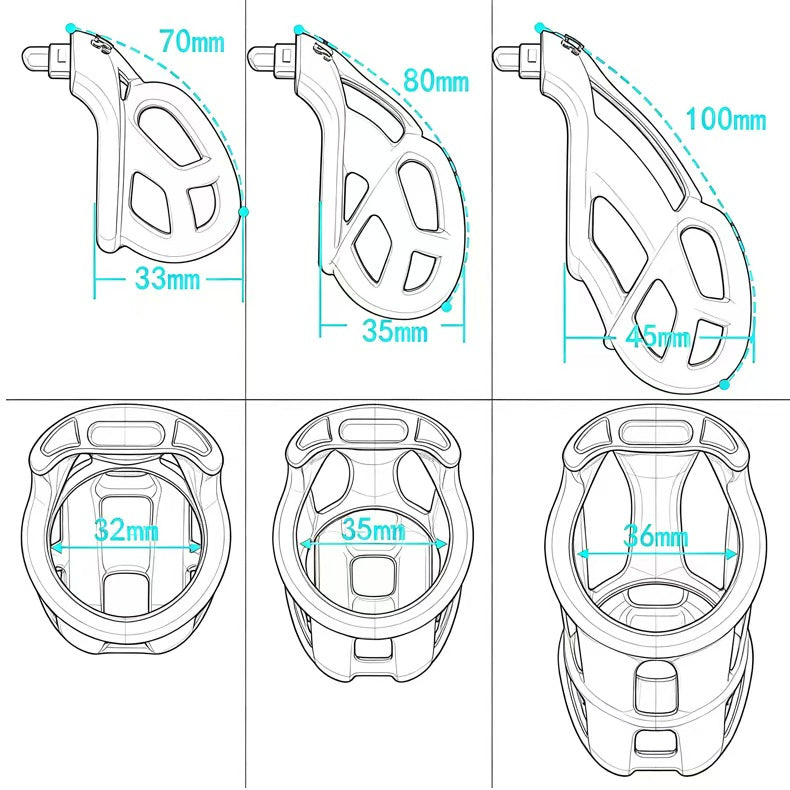 Ice Slave Mamba invisible Chastity Cage