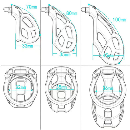 Ice Slave Mamba invisible Chastity Cage