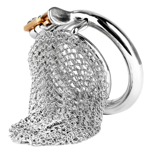 3.54" Stainless Steel Mesh Chastity Cage