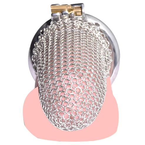 3.54" Stainless Steel Mesh Chastity Cage