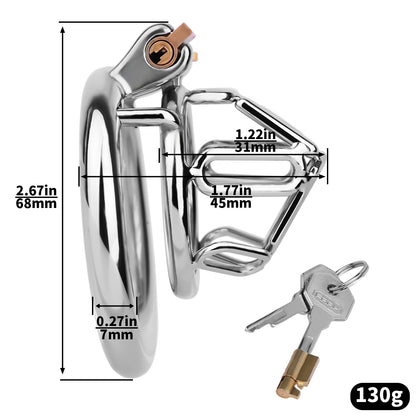 304 Stainless Steel Cock Cage - 8
