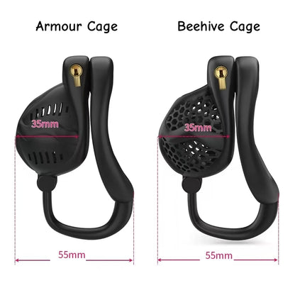 3D Armour Or Beehive Chastity Cage 8