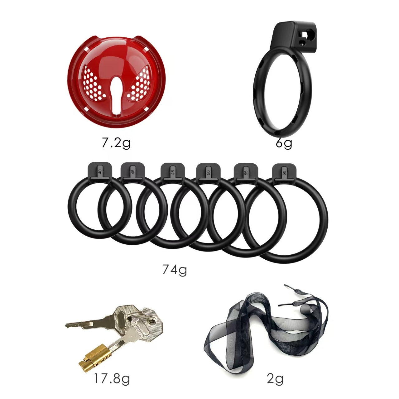 3D Detachable Chastity Cage 5