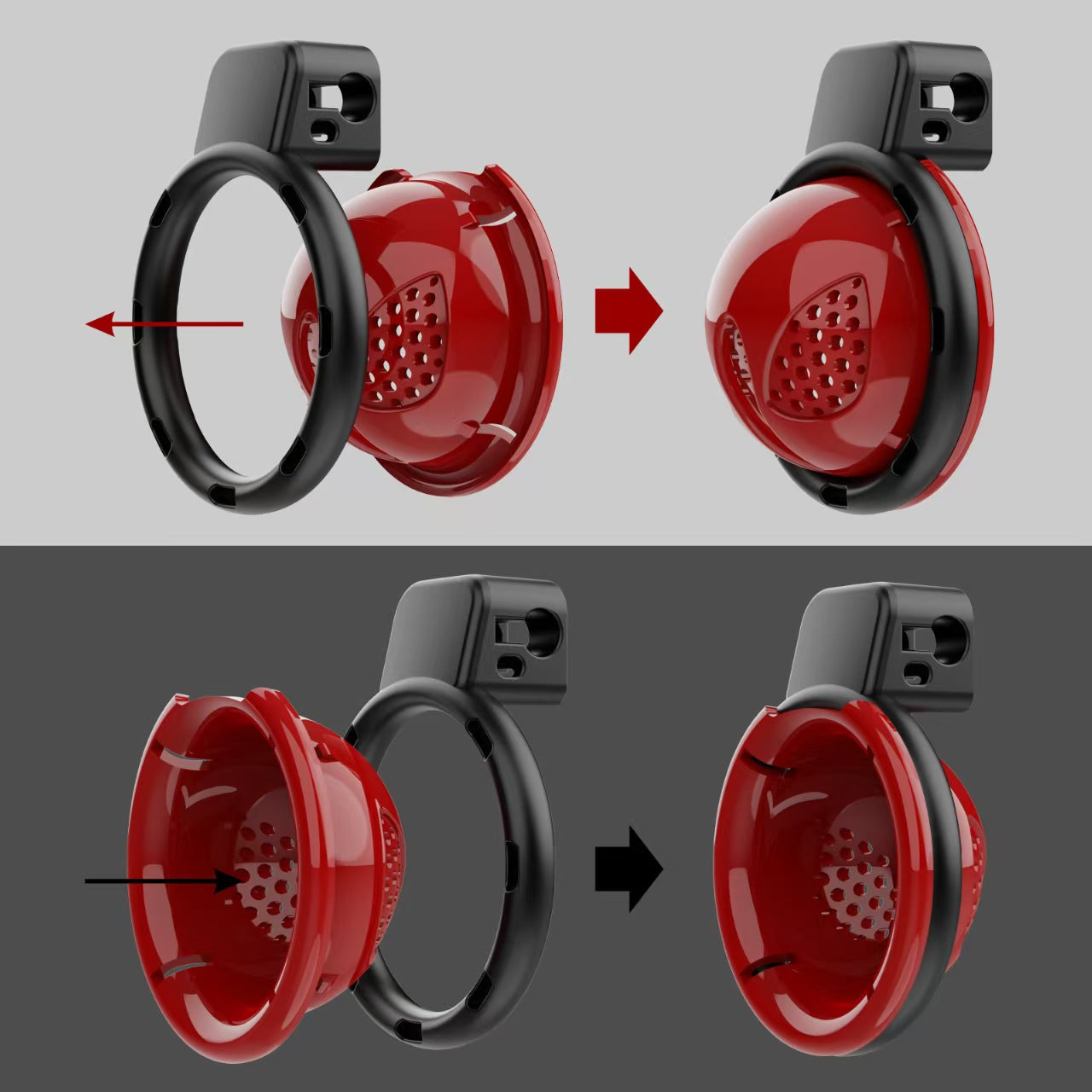 3D Detachable Chastity Cage