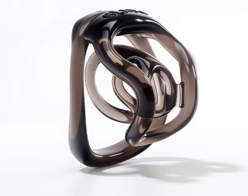 3D Double Bar Resin Chastity Cage