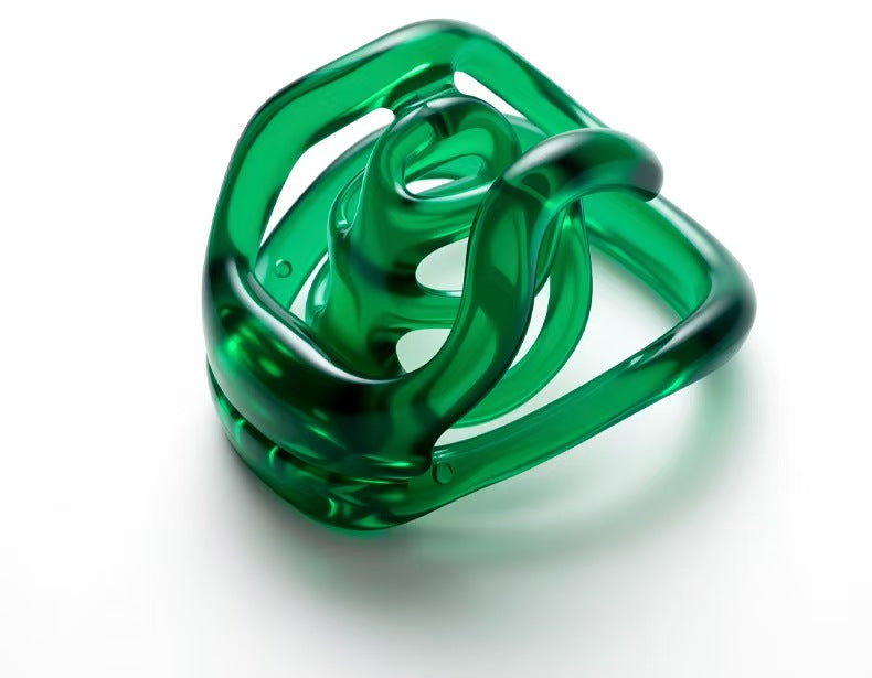 3D Double Bar Resin Chastity Cage