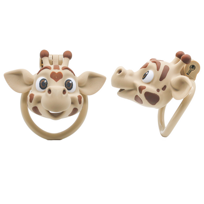 3D Giraffe Head Chastity Cage