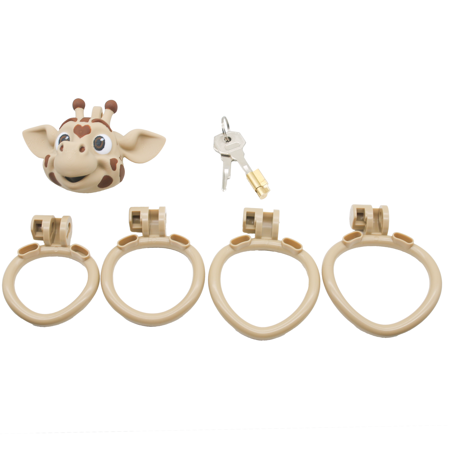 3D Giraffe Head Chastity Cage