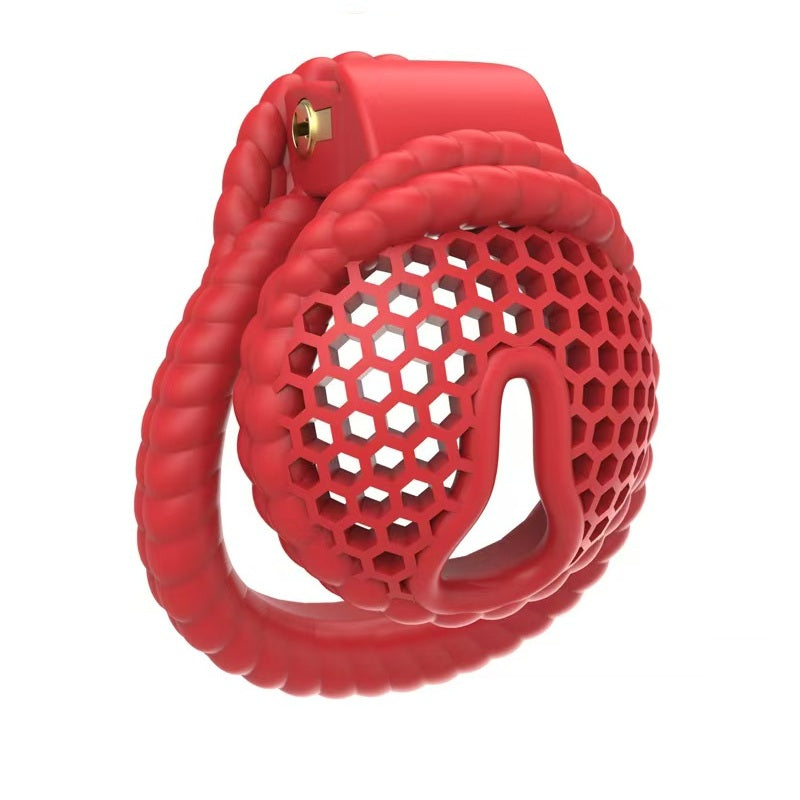 3D Honeycomb Bundled Chastity Cage 11