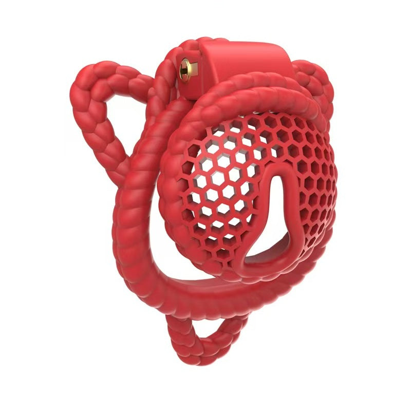 3D Honeycomb Bundled Chastity Cage 10