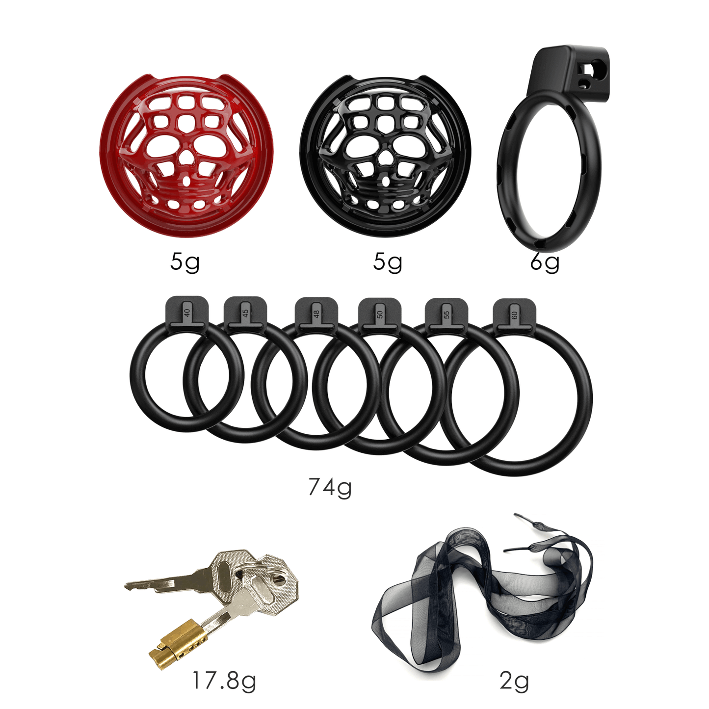 3D Skeleton Chastity Cage