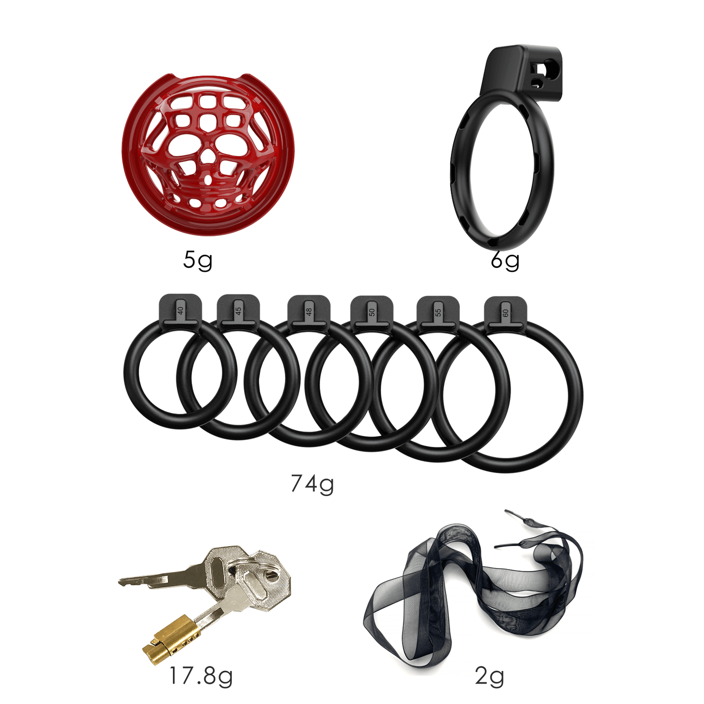 3D Skeleton Chastity Cage 3