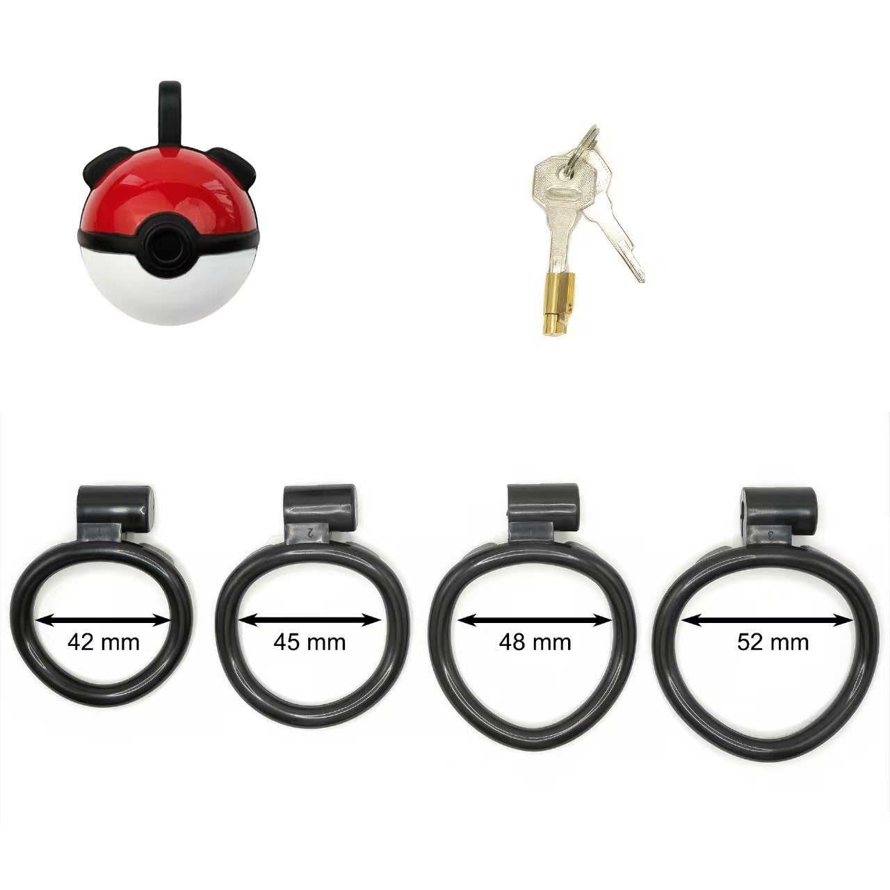 3D Spiritual Spherical Chastity Cage