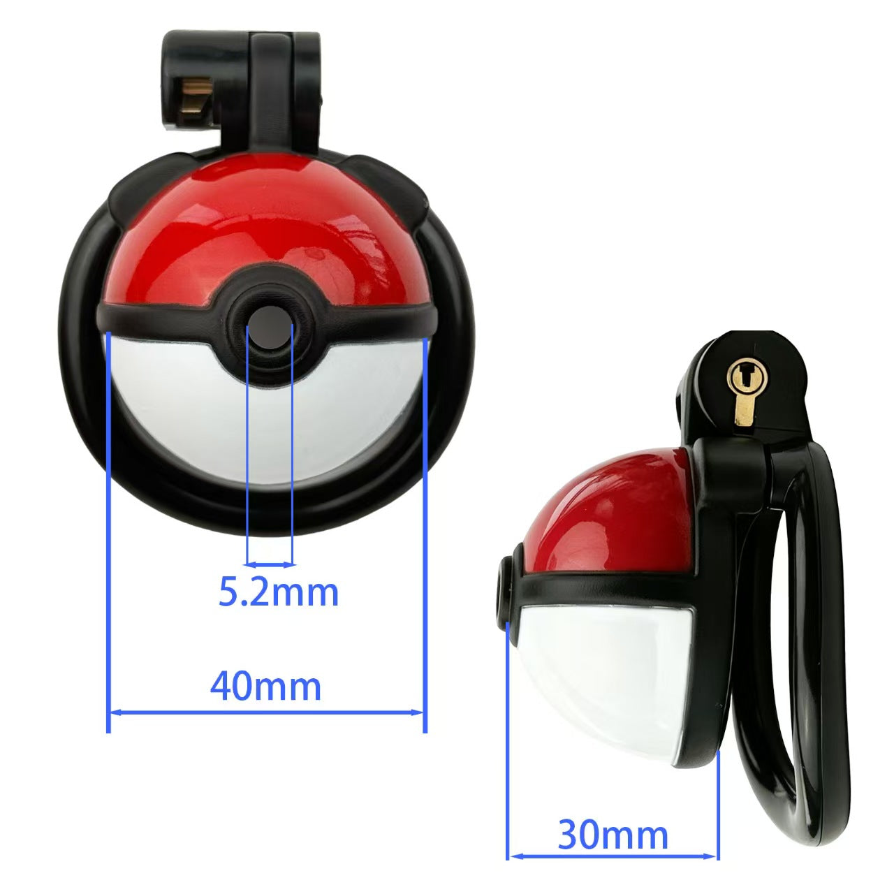 3D Spiritual Spherical Chastity Cage