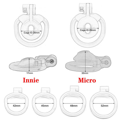 ABS Flat Chastity Cage