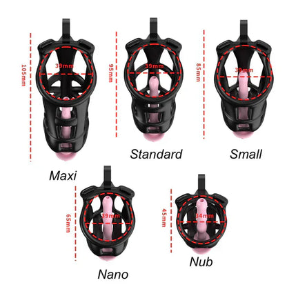 Mamba Chastity Cage With Belt and Urethal