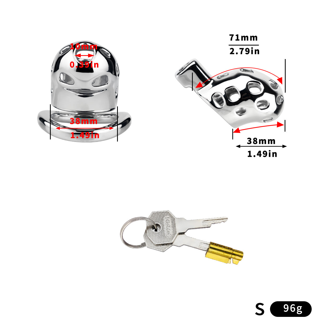 Breathable Chatity Cage