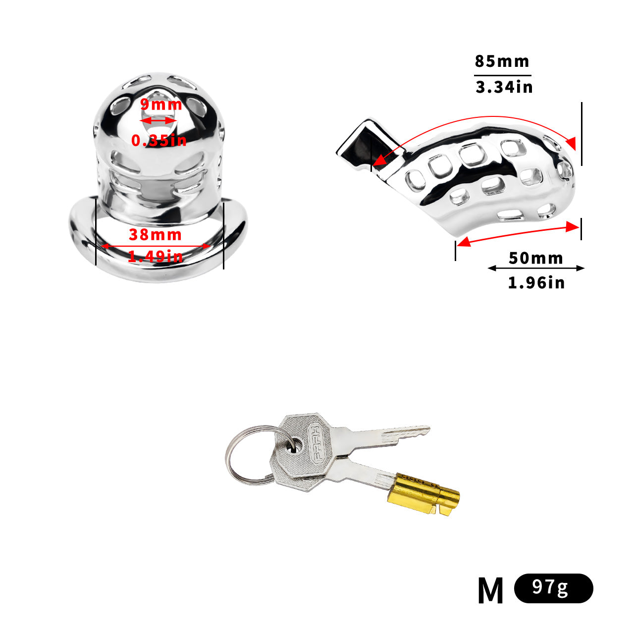 Breathable Chatity Cage