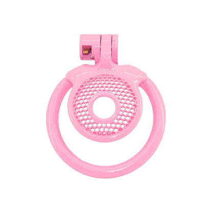 Flat Pink Mesh Cock Cage